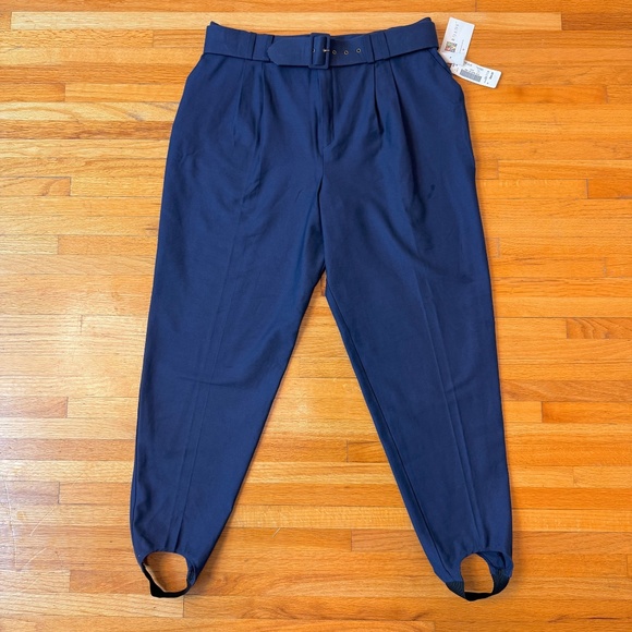 Vintage Navy Stirrup Pants w/ Belt – NWT - Picture 2 of 10